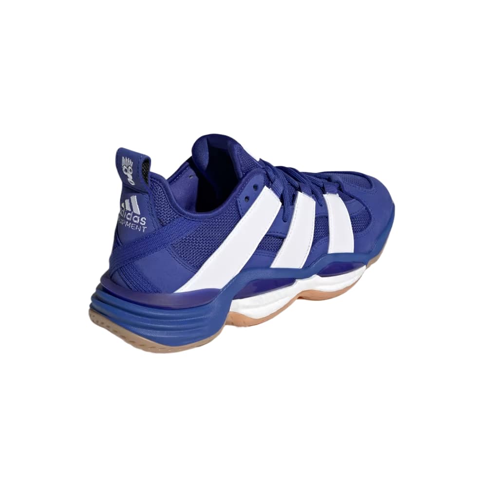 Кроссовки Adidas Stabil Волейбольные кроссовки Низкий Топ Прозрачный Синий Облачный Белый Резина Цвет Мужской - изображение 5