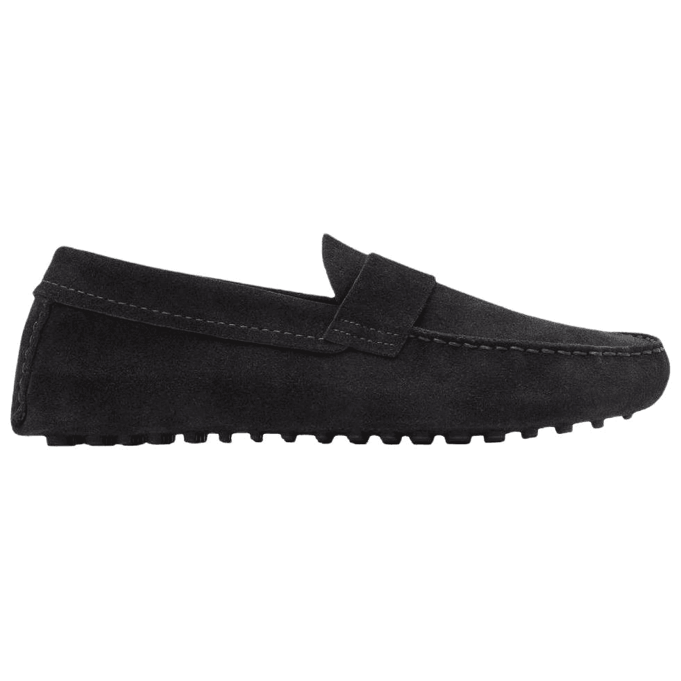 Massimo Dutti Мужские мокасины из коровьей кожи цвет индиго - изображение 3