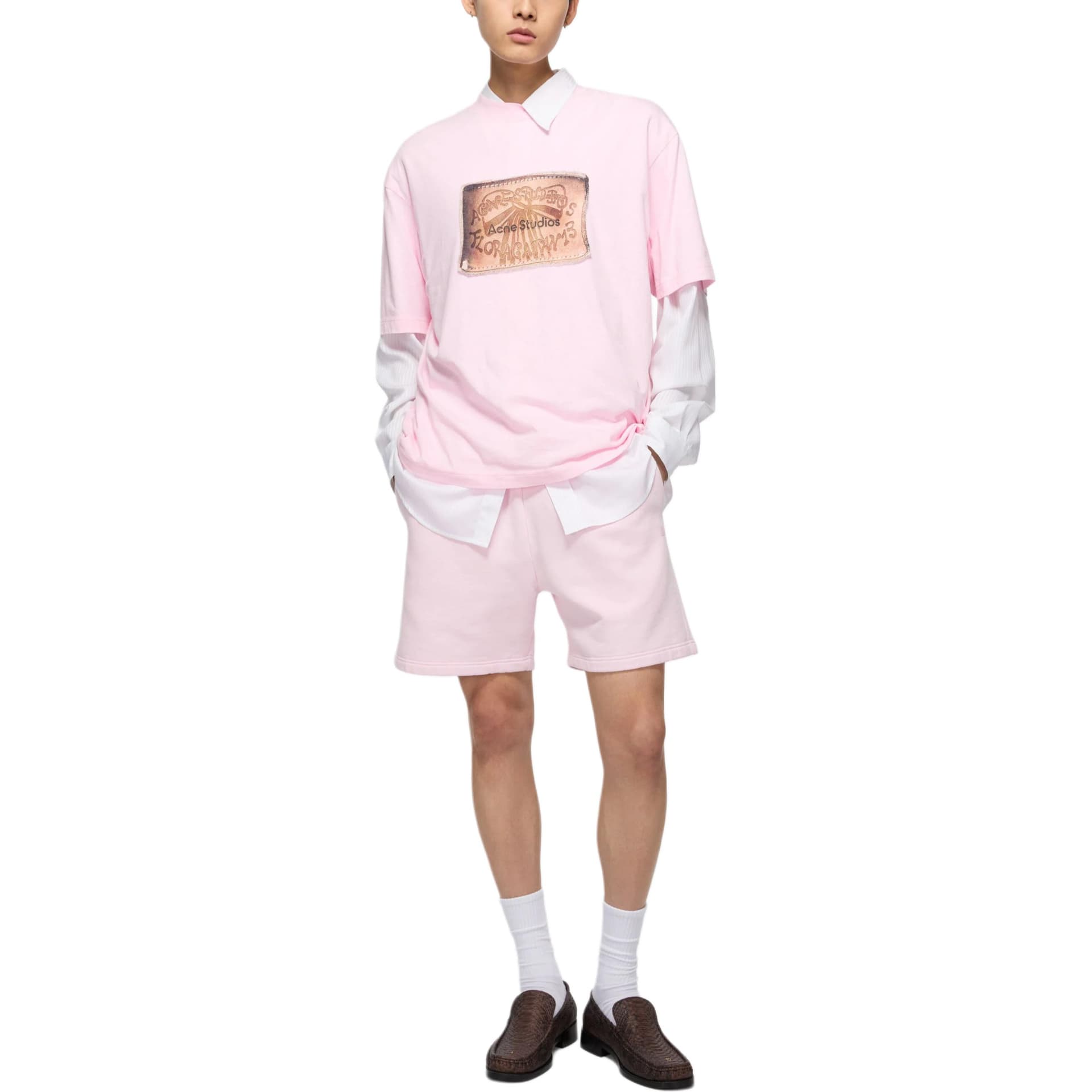 Шорты Acne Studios Повседневные шорты унисекс розовые - изображение 3