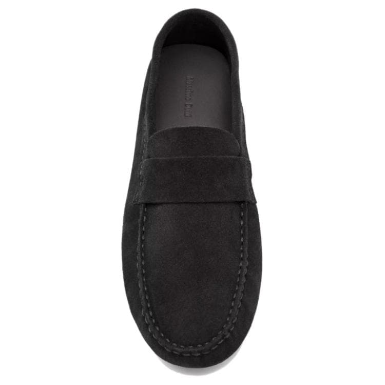Massimo Dutti Мужские мокасины из коровьей кожи цвет индиго - изображение 5