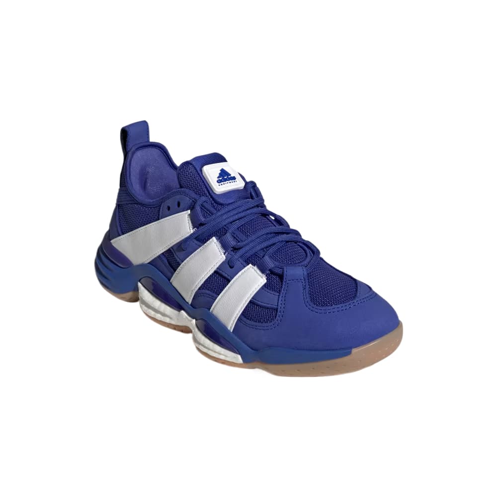 Кроссовки Adidas Stabil Волейбольные кроссовки Низкий Топ Прозрачный Синий Облачный Белый Резина Цвет Мужской - изображение 3