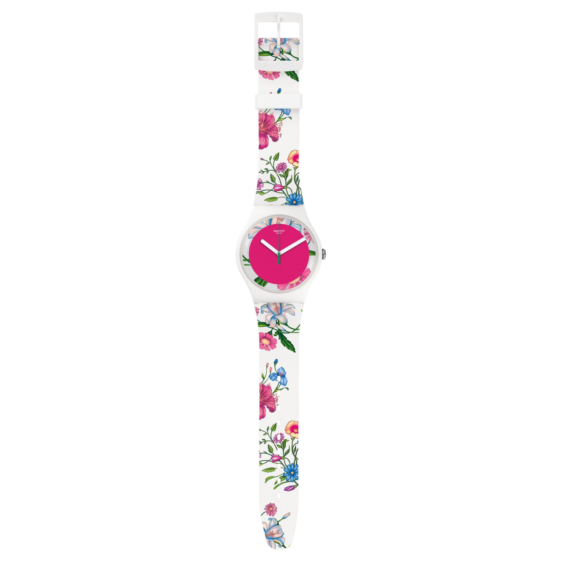 Часы Swatch Quartz Механизм Мужские часы 41 мм Розовые - изображение 4