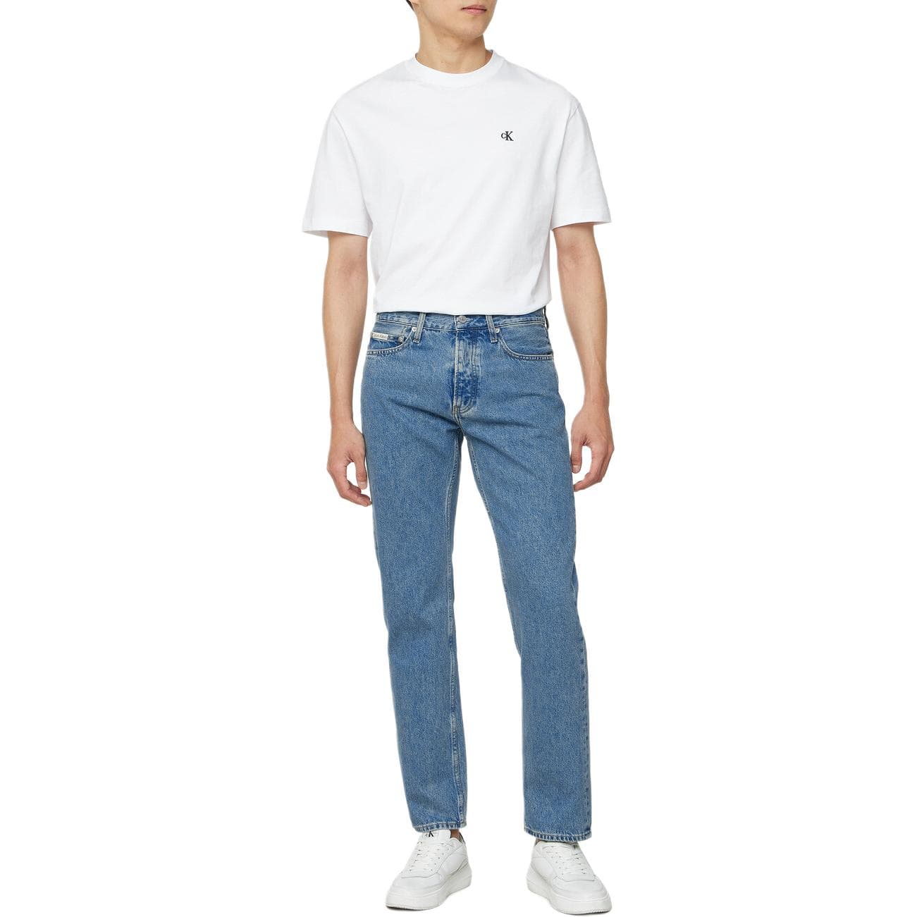 Штаны Calvin Klein Джинсы Мужские Камень Синий - изображение 4