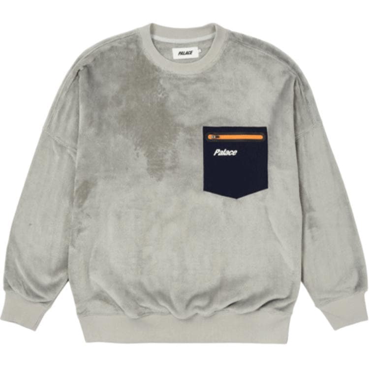 Худи PALACE FW21 ULTIMO Fleece Pocket Drop Shoulder Crew Mushroom - изображение 1