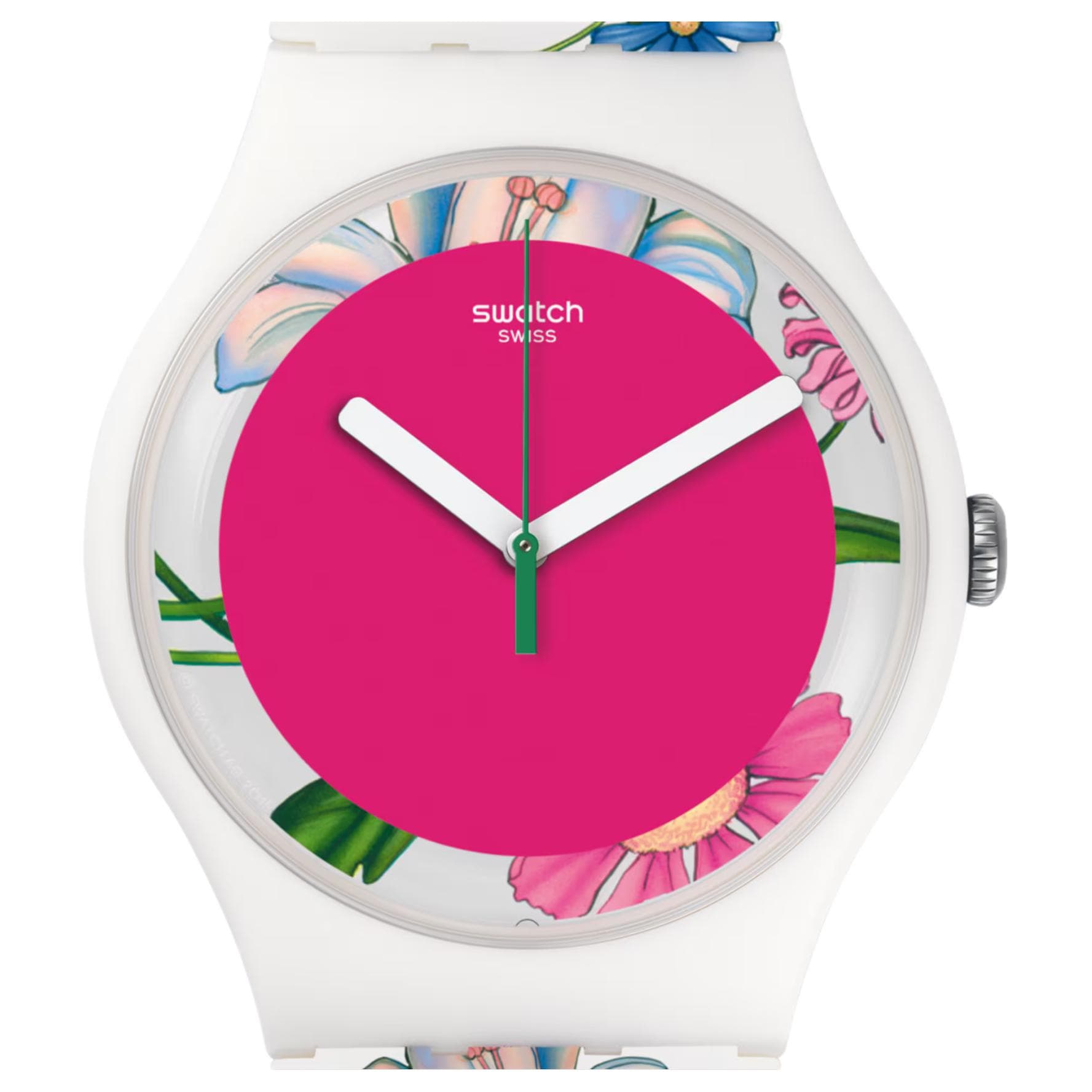 Часы Swatch Quartz Механизм Мужские часы 41 мм Розовые - изображение 5