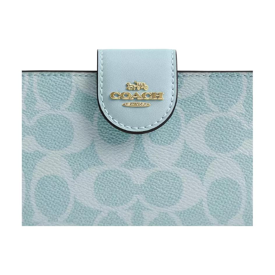 Кошелек COACH Corner Zip Кошельки Светло-Синий Женский - изображение 4