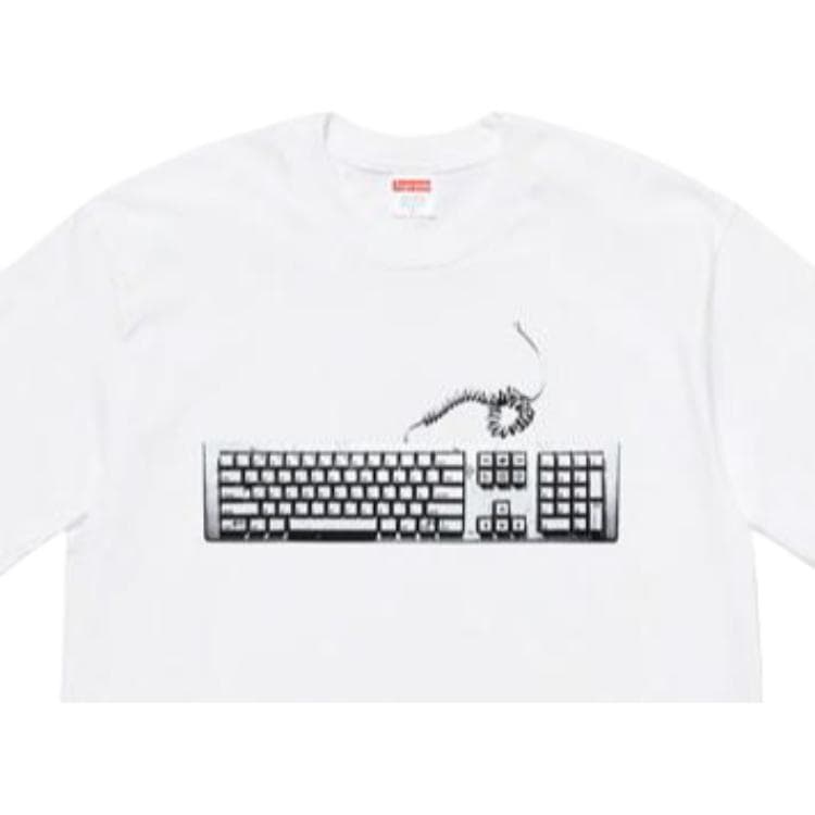 Футболка Supreme SS19 Keyboard Tee White - изображение 5