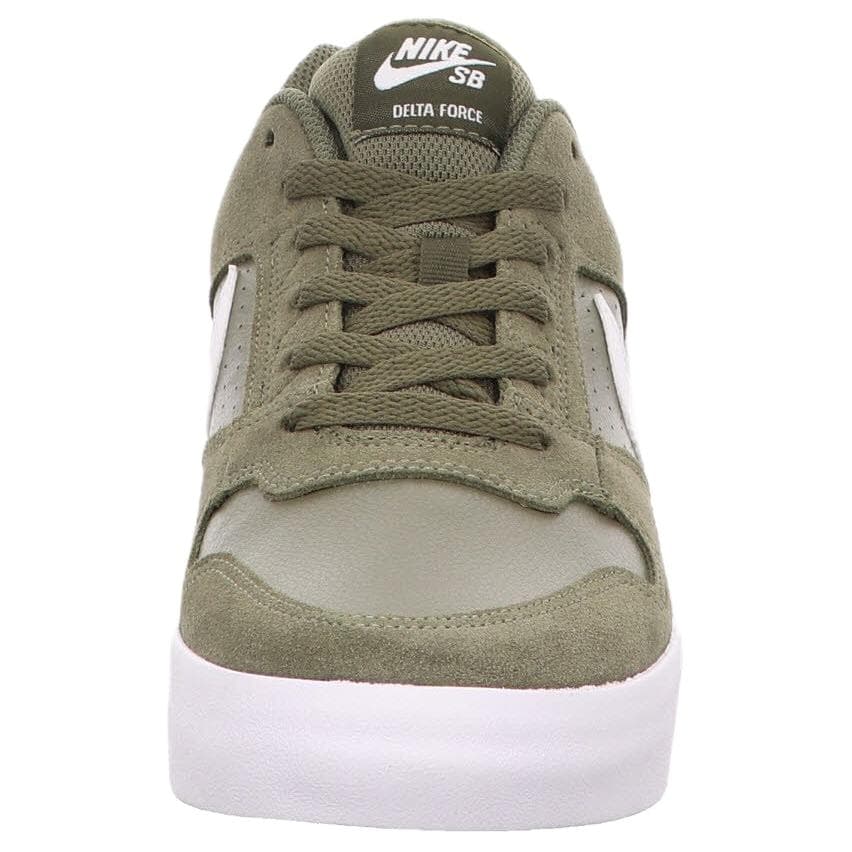 Кроссовки Nike SB DELTA Скейтборд Кроссовки Низкие Топ Средний Оливковый Белый Черный Erasers Мужские - изображение 3