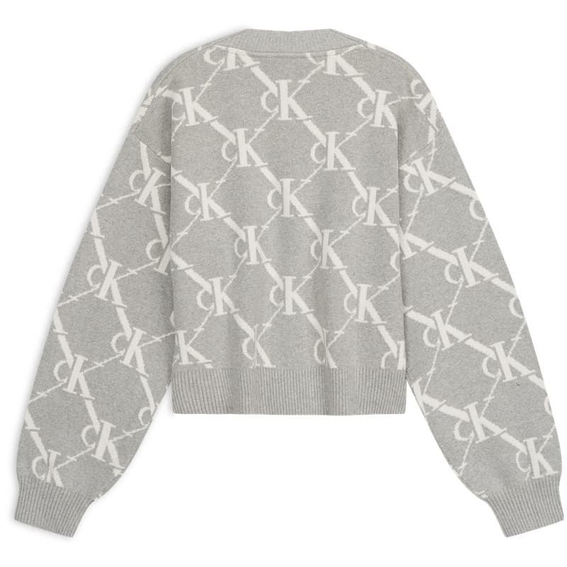 Кофта Calvin Klein P7A Кокос Серый Женский Трикотаж - изображение 2