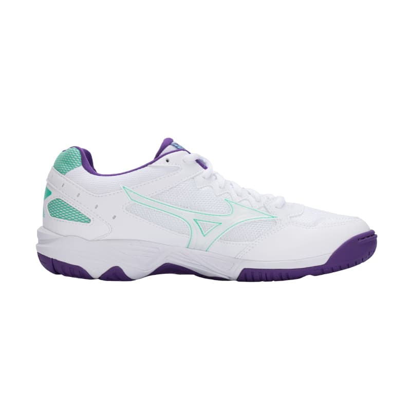Кроссовки Кроссовки для волейбола Mizuno Wave Supersonic CN низкий топ белые и фиолетовые унисекс - изображение 2
