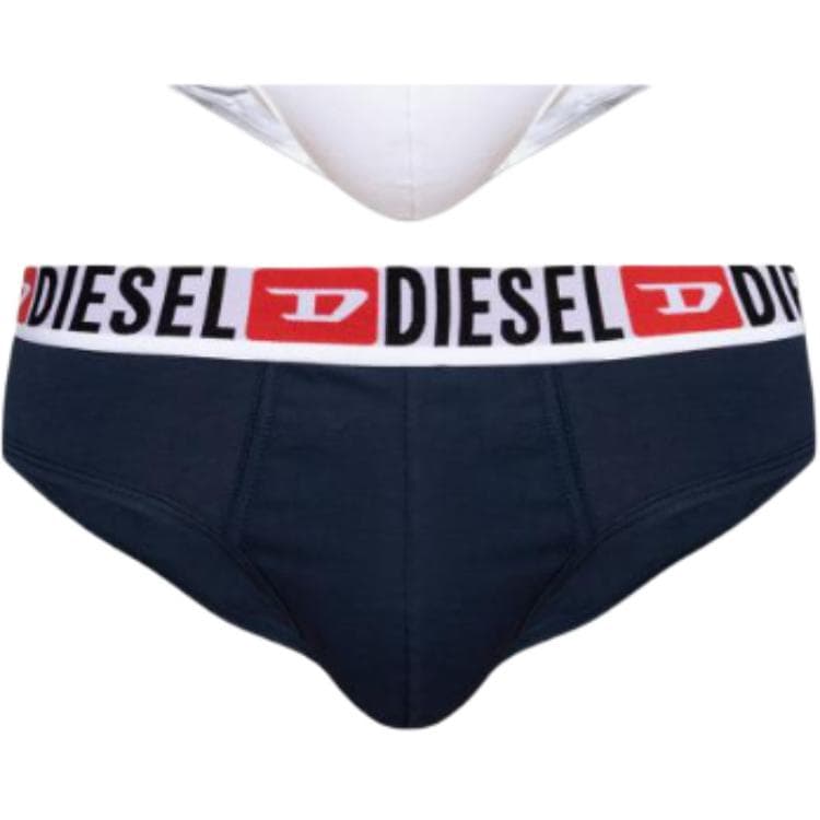 Трусы Diesel 3 упаковки (Красный + Белый + Синий Черный) Мужские трусы-бикини - изображение 3