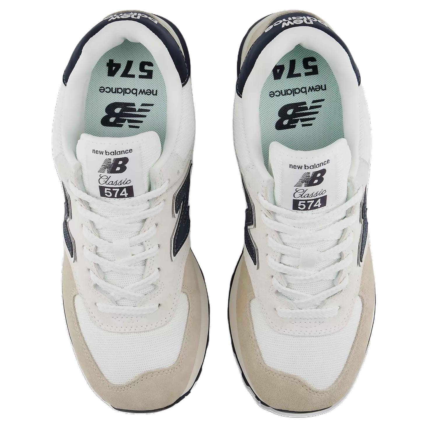Кроссовки New Balance NB 574 Повседневная обувь Бежевый Серый Черный Мужской - изображение 3