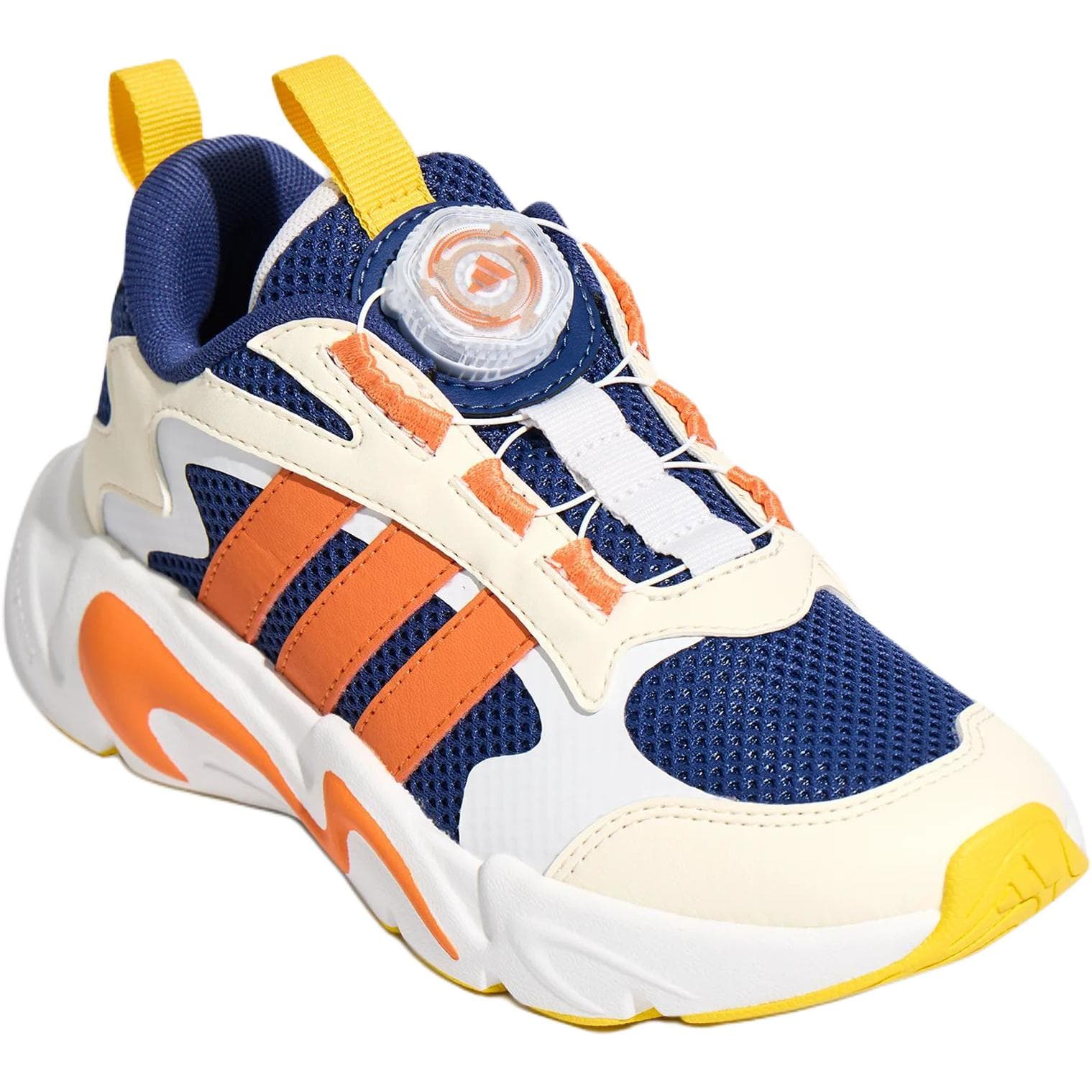 Кроссовки Adidas PLAYFLEX Детская Повседневная Обувь Низкий Топ Синий Оранжевый Белый Бежевый Kids - изображение 3