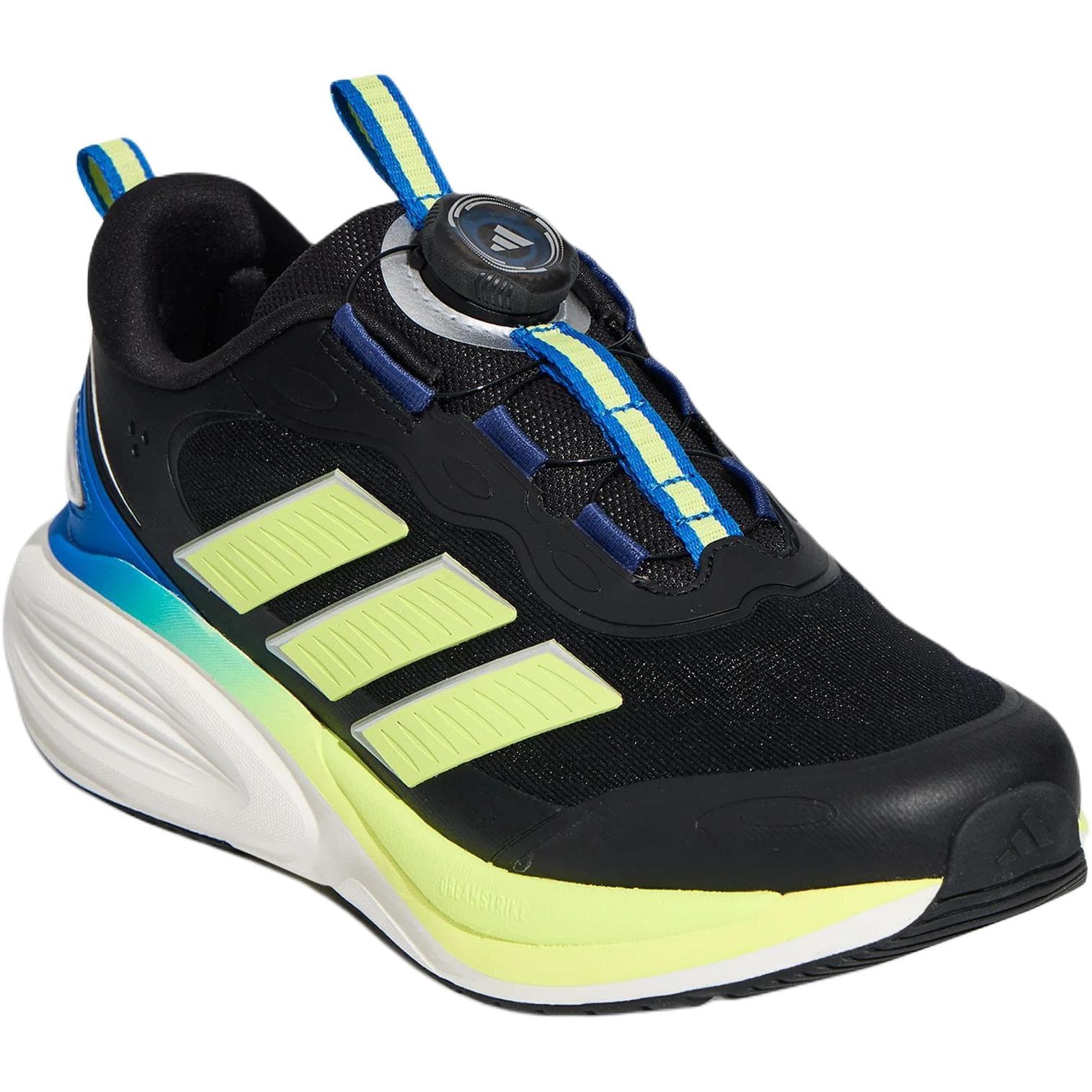 Кроссовки Adidas PLAYCUSH Детская беговая обувь Низкий топ Черный Желтый Kids - изображение 3