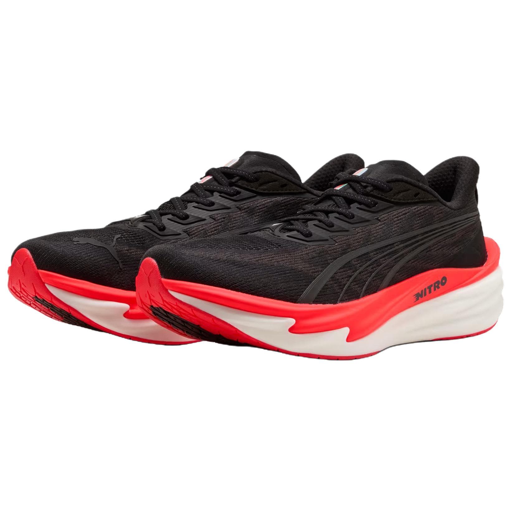 Кроссовки для бега PUMA Deviate Nitro 4 Беговые кроссовки Черный Красный Мужской - изображение 3