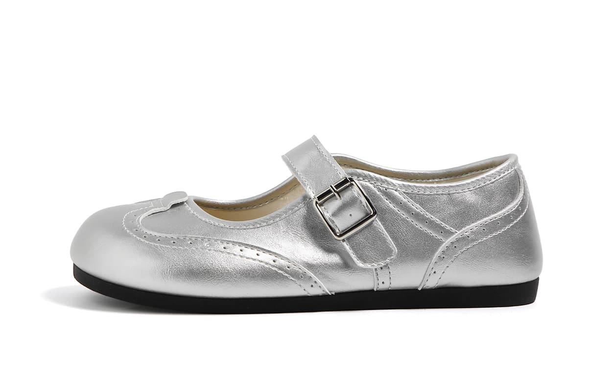 HUANQIU Mary Jane Shoes Silver Women's HUANQIU Мэри Джейн Обувь Серебряный Женский - изображение 1