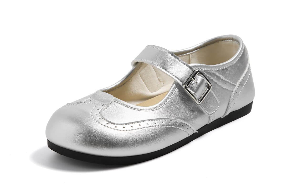 HUANQIU Mary Jane Shoes Silver Women's HUANQIU Мэри Джейн Обувь Серебряный Женский - изображение 2