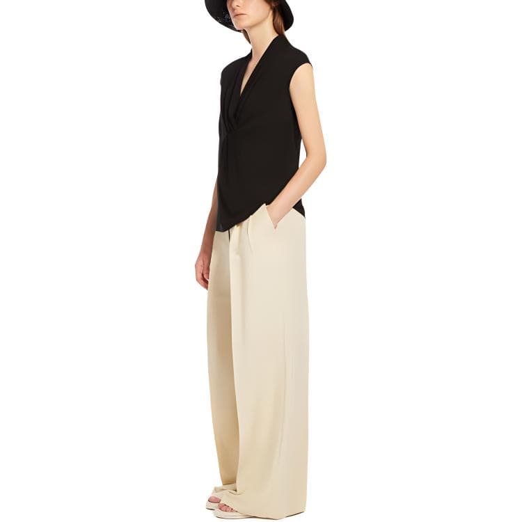 Майка WEEKEND MaxMara Negozi Lyocell Jersey Top V - изображение 5