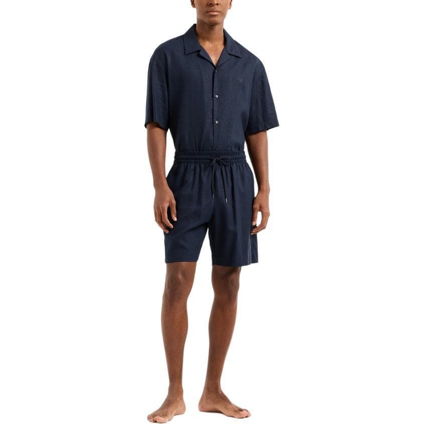 Emporio Armani SS25 Пляжные шорты Мужской ARMANI Синий - изображение 2