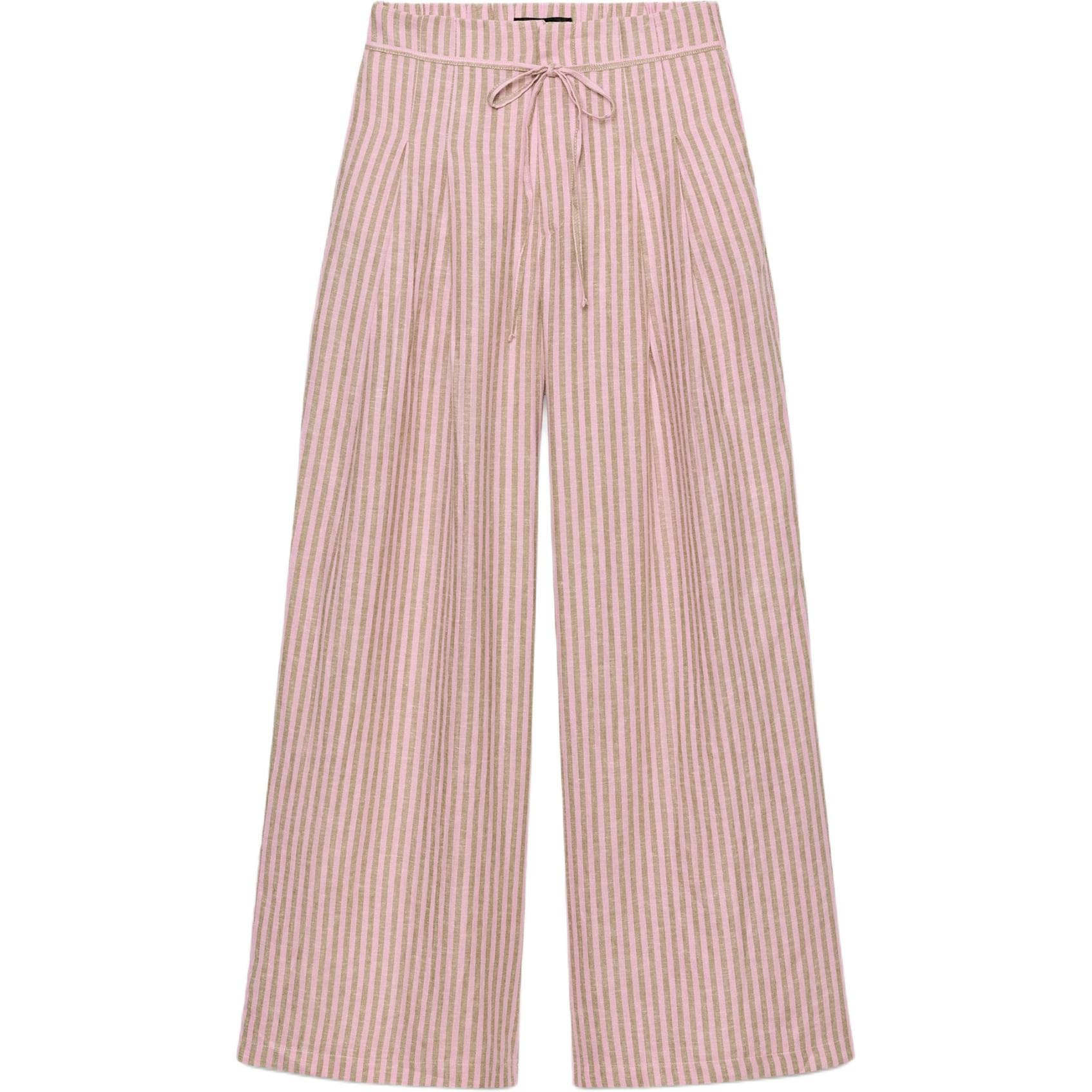 Штаны ZARA Розовые Женские Повседневные Брюки - изображение 1