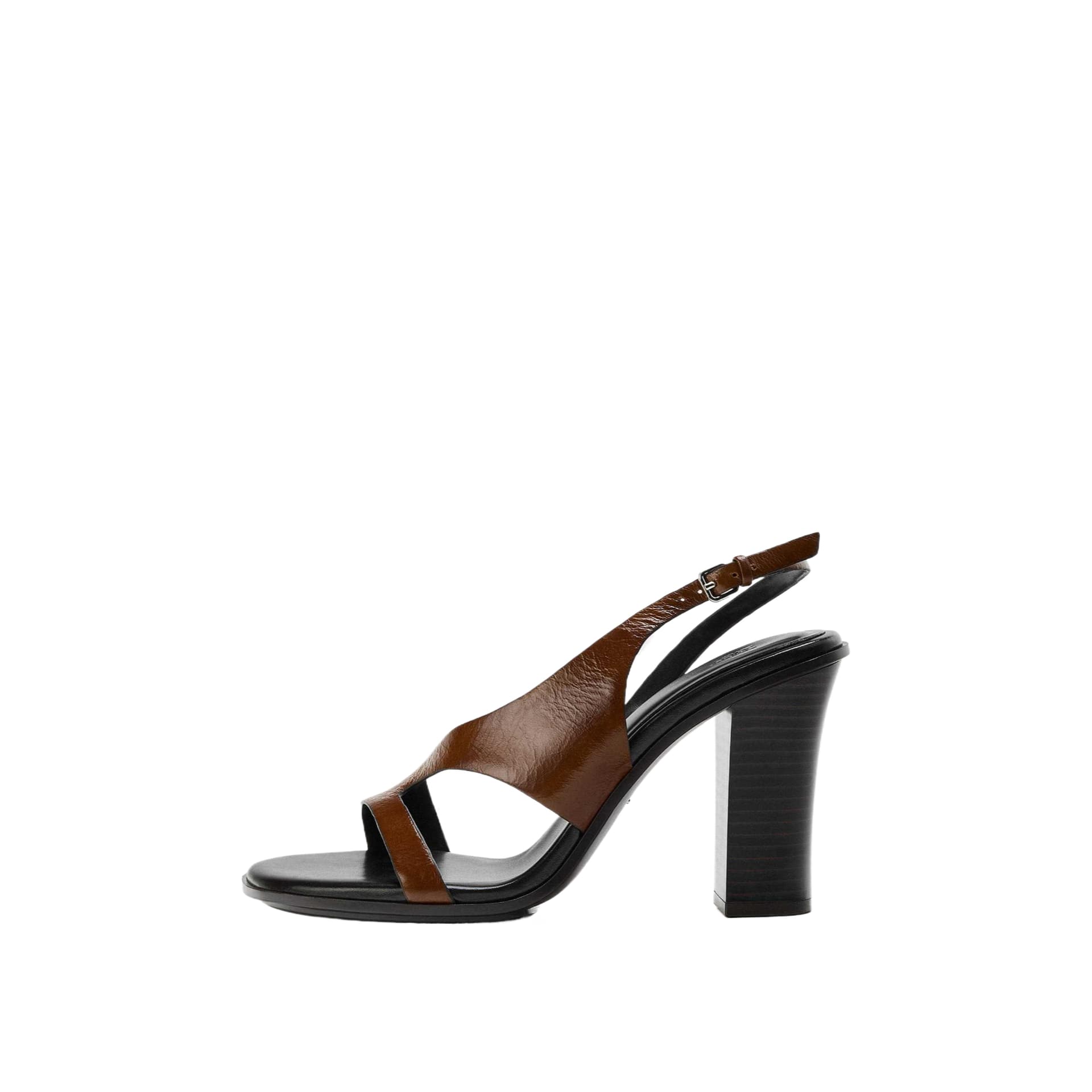 Туфли ZARA Высокие каблуки Коричневый Женский - изображение 1