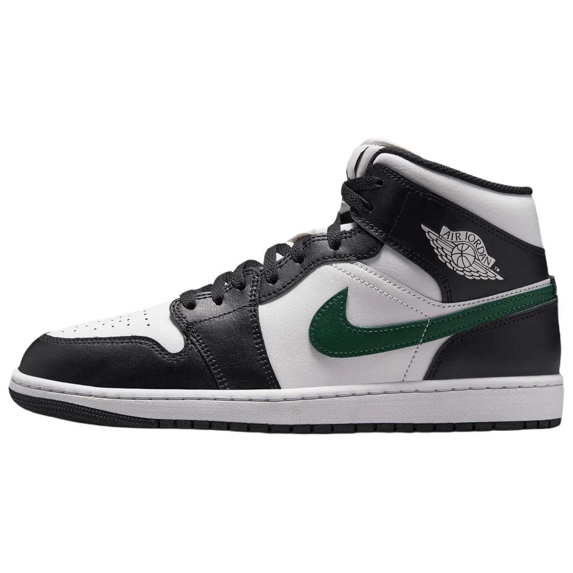 Ретро баскетбольные кроссовки Jordan Air Jordan 1 Ретро-баскетбольные кроссовки MID Топ Белый черный зеленый Унисекс - изображение 1
