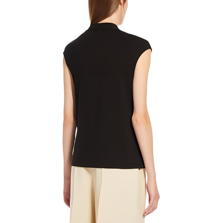 Майка WEEKEND MaxMara Negozi Lyocell Jersey Top V - изображение 4