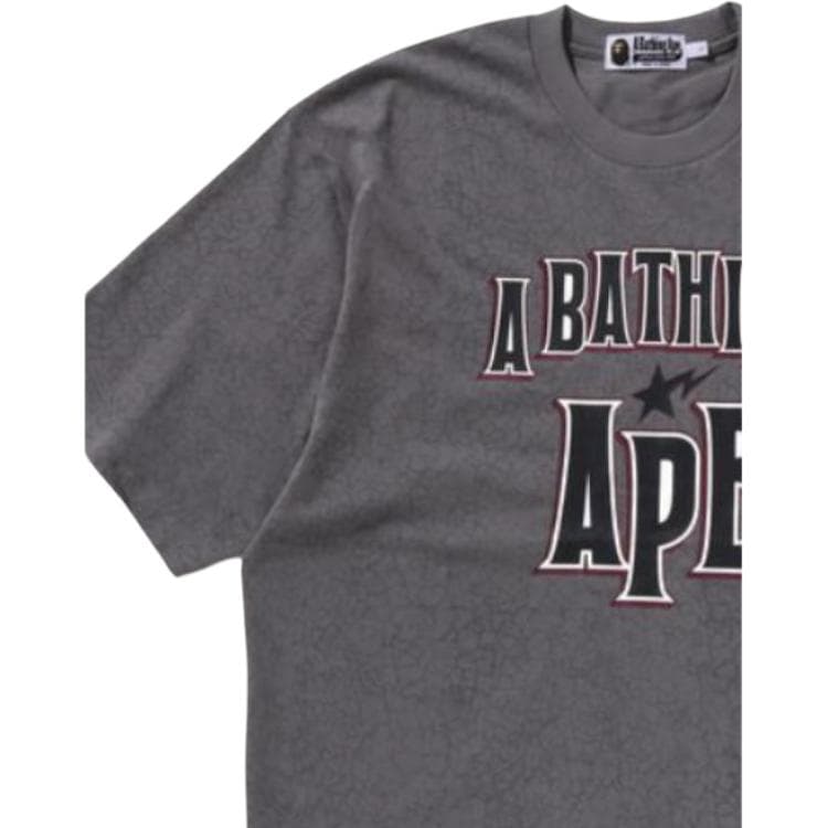 Футболка A BATHING APE FW24 Летняя рубашка из легкого люксового материала свободный крой мужская белая - изображение 3