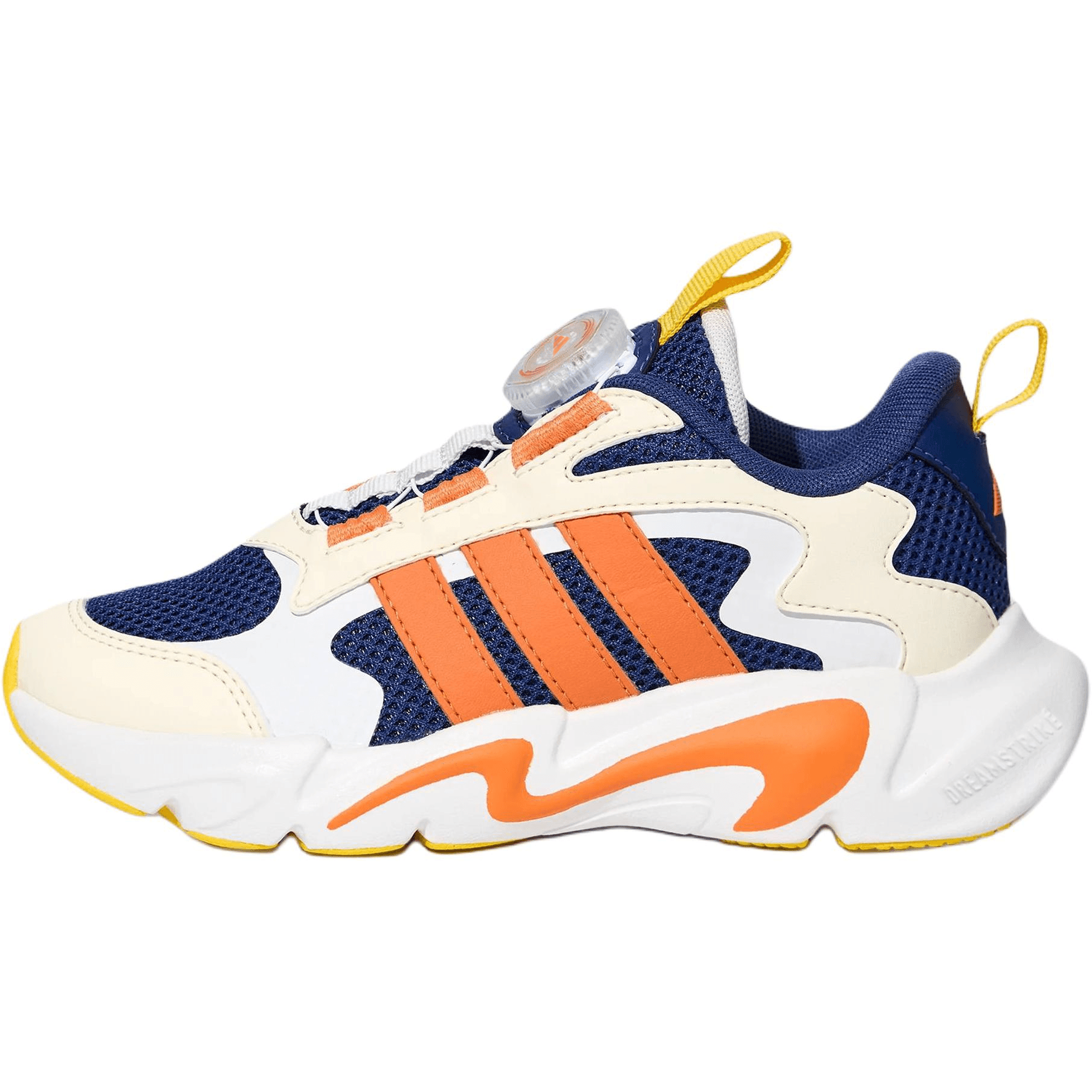 Кроссовки Adidas PLAYFLEX Детская Повседневная Обувь Низкий Топ Синий Оранжевый Белый Бежевый Kids - изображение 1