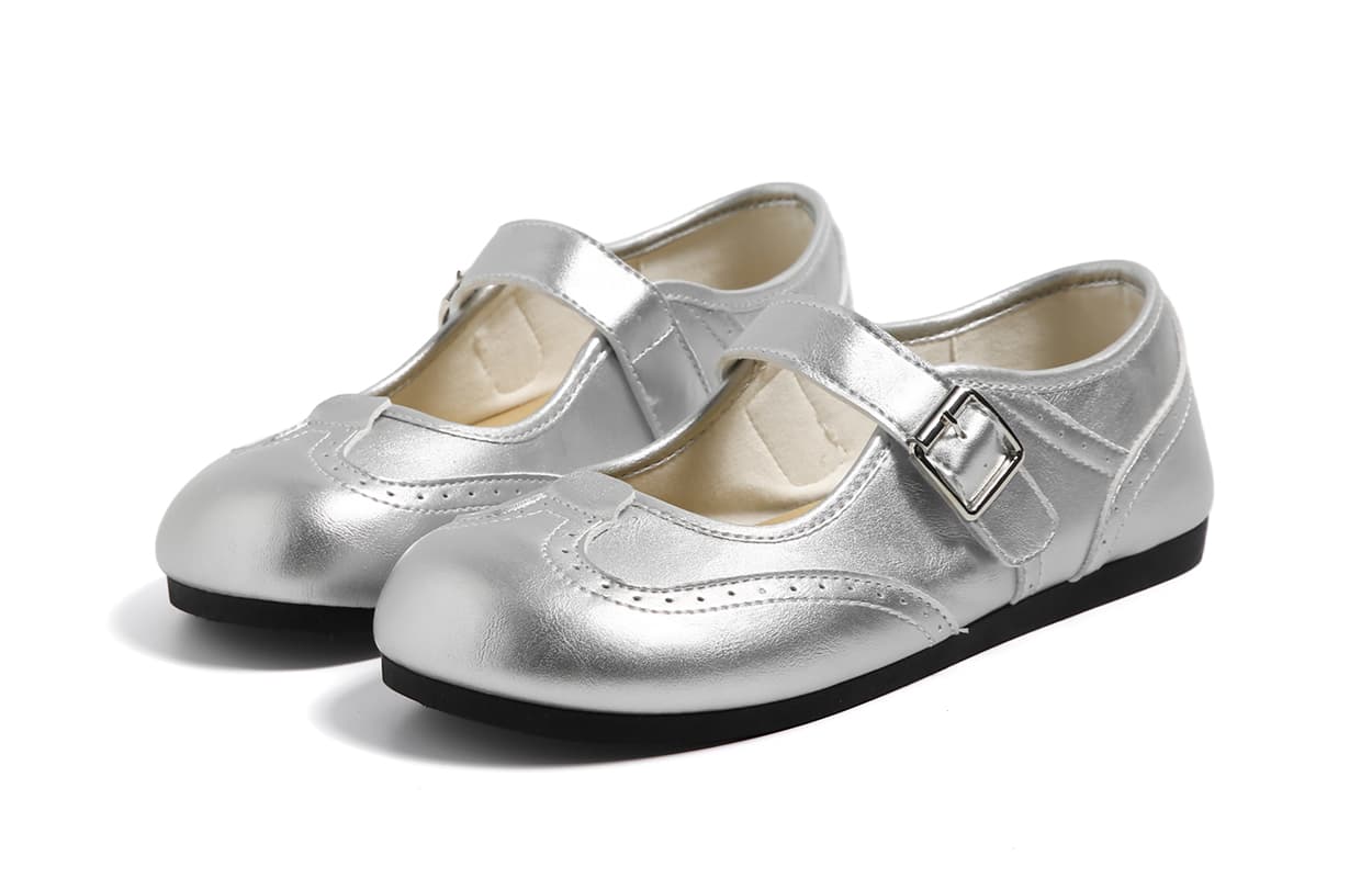HUANQIU Mary Jane Shoes Silver Women's HUANQIU Мэри Джейн Обувь Серебряный Женский - изображение 4