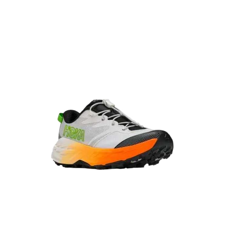 Кроссовки HOKA ONE ONE Детская беговая обувь Low Топ Утренний Frost Белый Неон Оранжевый Унисекс - изображение 3