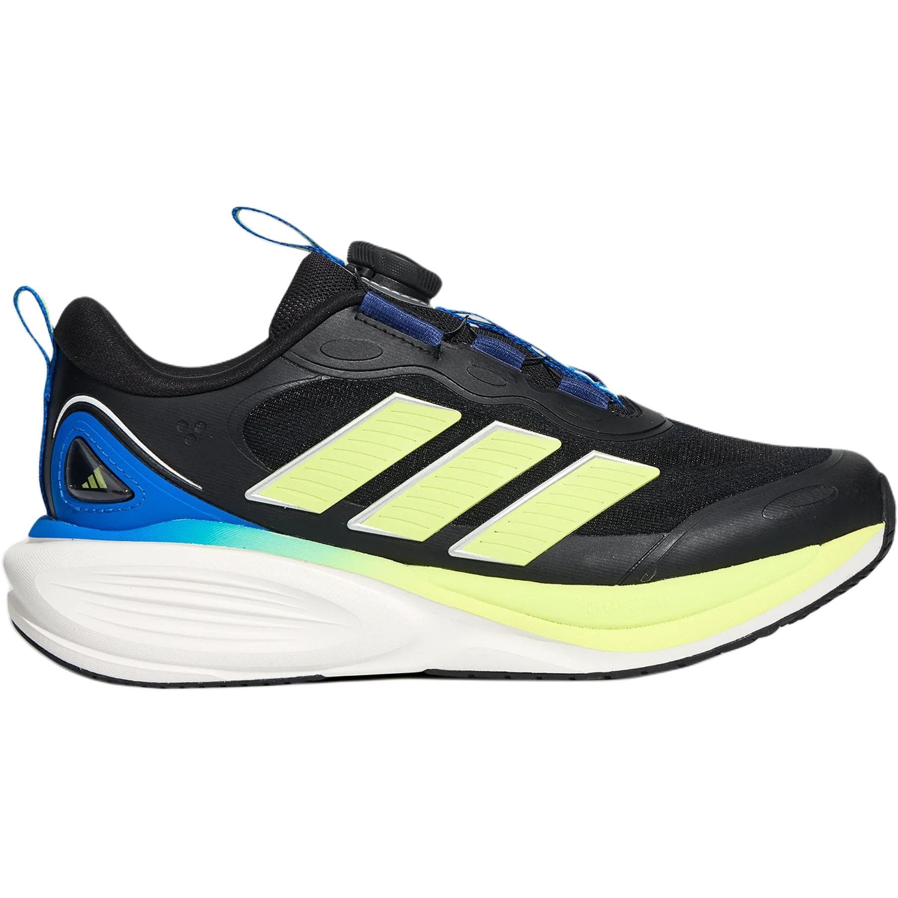 Кроссовки Adidas PLAYCUSH Детская беговая обувь Низкий топ Черный Желтый Kids - изображение 2