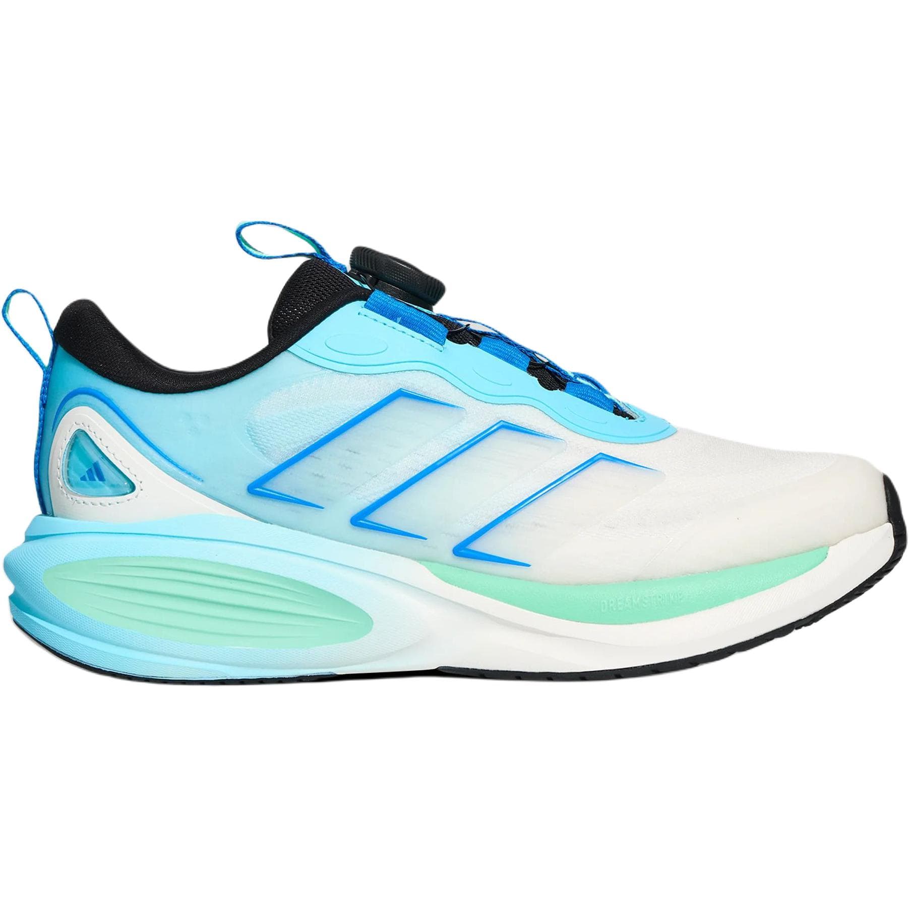 Кроссовки Adidas PLAYCUSH Детская беговая обувь Низкий топ Белый Синий Kids - изображение 2