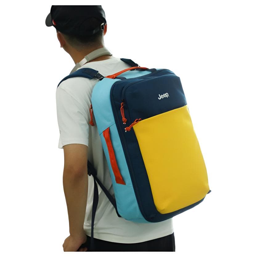 Jeep Jippo 30L Туристические сумки Оксфорд Синий и Желтый Унисекс - изображение 2