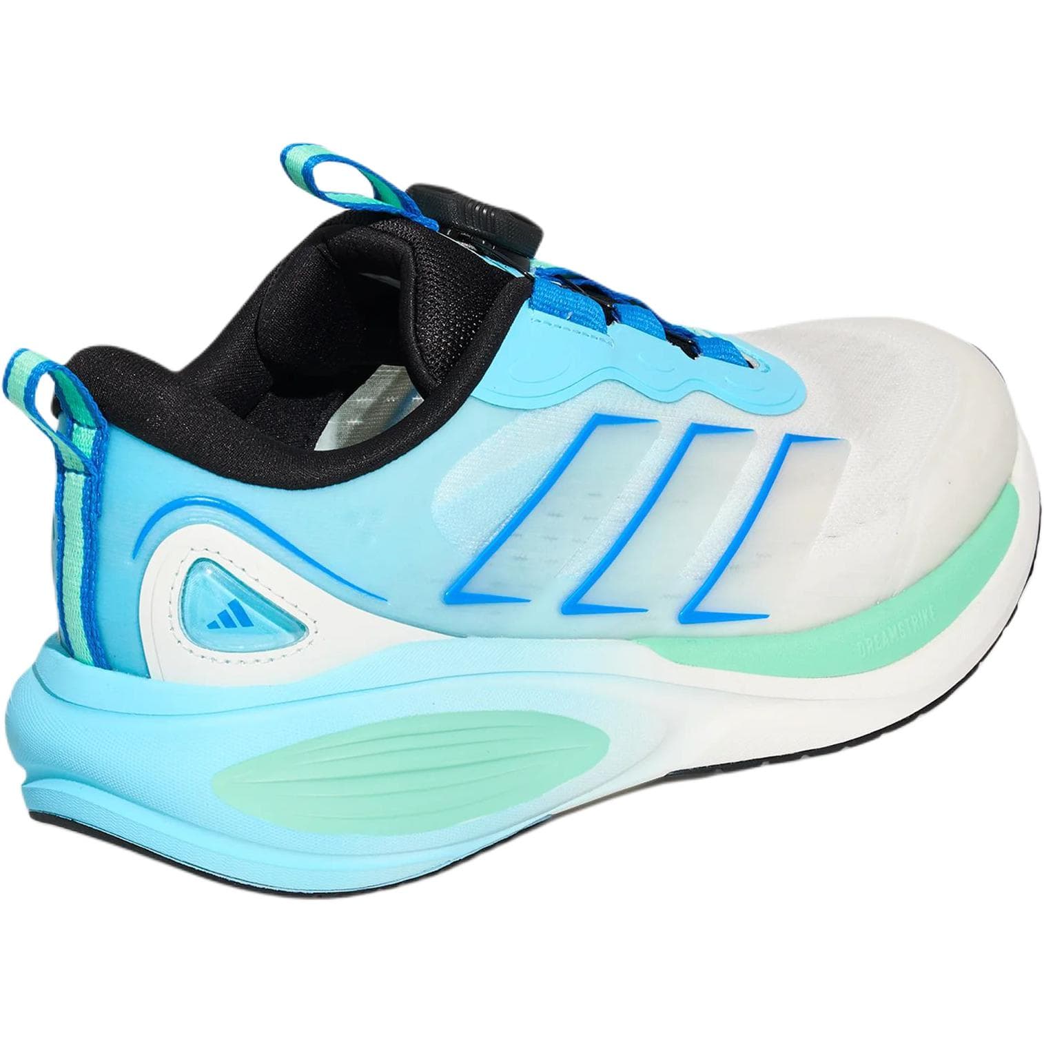 Кроссовки Adidas PLAYCUSH Детская беговая обувь Низкий топ Белый Синий Kids - изображение 4