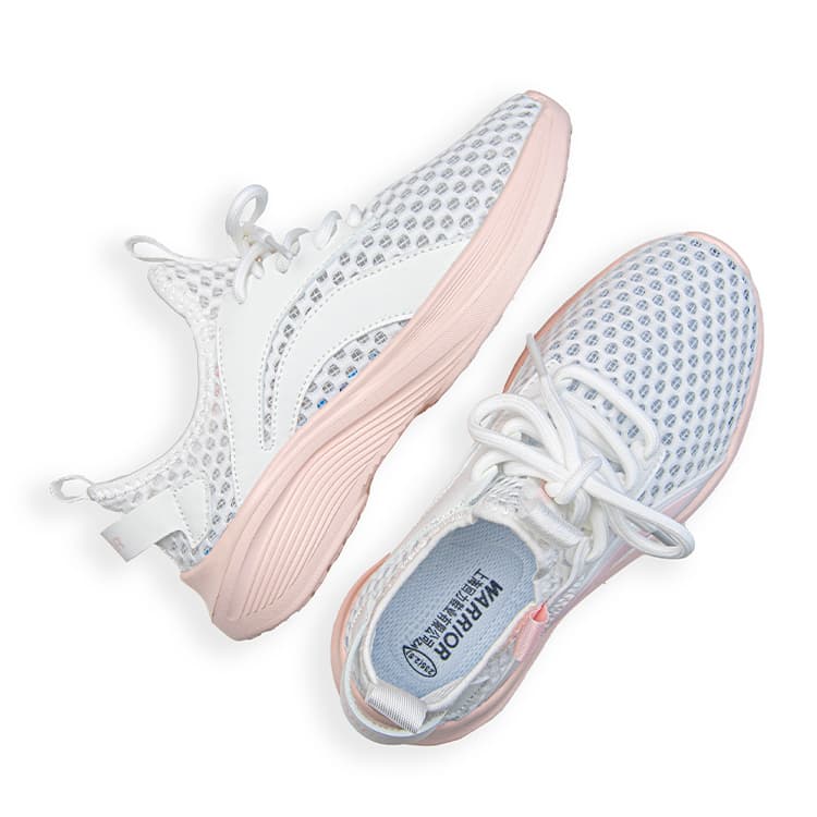 Кроссовки для бега Кроссовки Warrior Low Top Белые Розовые Женские - изображение 2