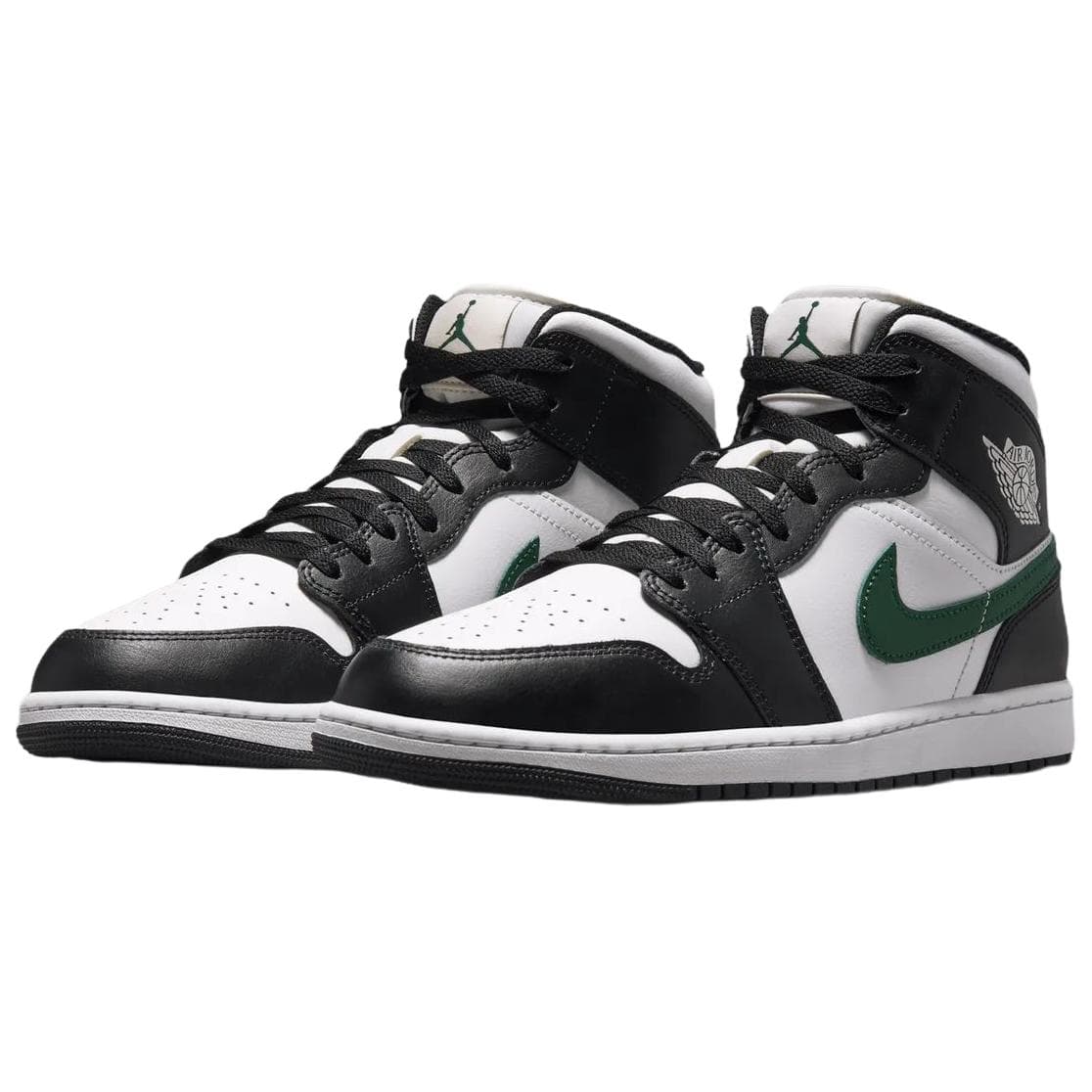 Ретро баскетбольные кроссовки Jordan Air Jordan 1 Ретро-баскетбольные кроссовки MID Топ Белый черный зеленый Унисекс - изображение 3