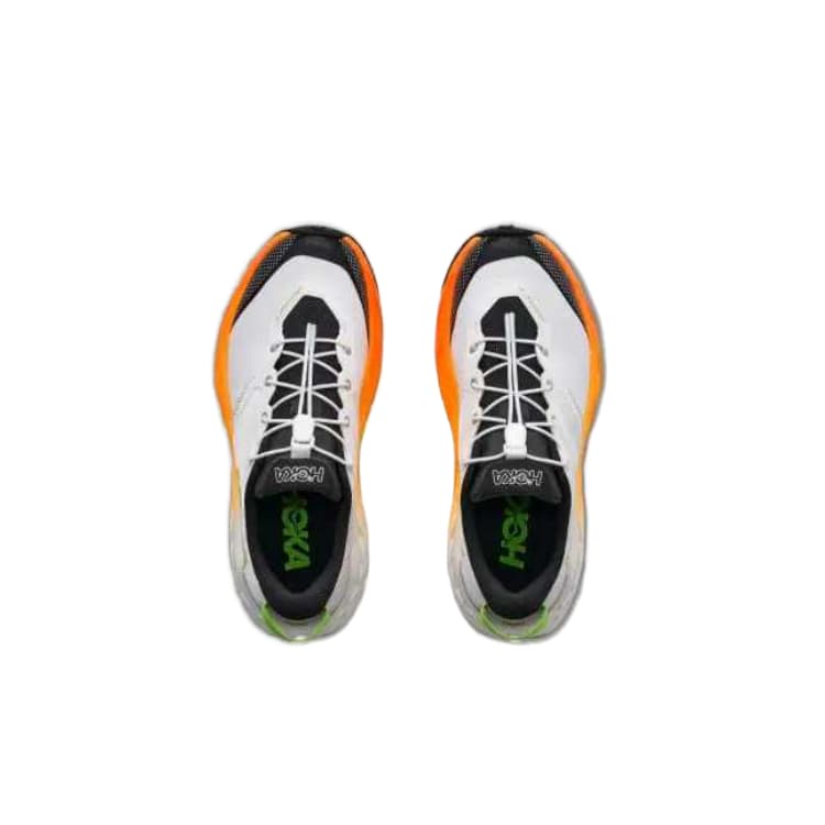 Кроссовки HOKA ONE ONE Детская беговая обувь Low Топ Утренний Frost Белый Неон Оранжевый Унисекс - изображение 4