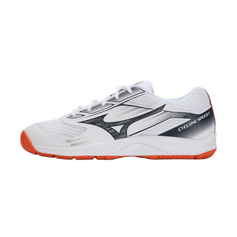 Кроссовки Mizuno CYCLONE SPEED 5 Волейбольные кроссовки Низкий Топ Белый Черный Оранжевый Унисекс - изображение 1