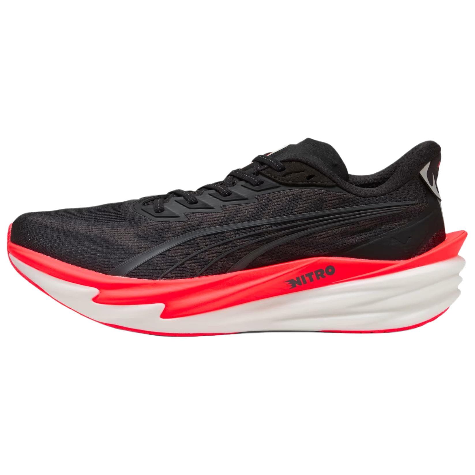 Кроссовки для бега PUMA Deviate Nitro 4 Беговые кроссовки Черный Красный Мужской - изображение 1