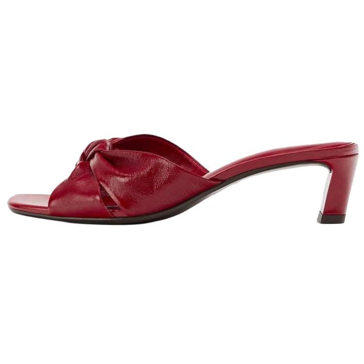 Сандалии ZARA Шлепанцы Red Women's - изображение 1