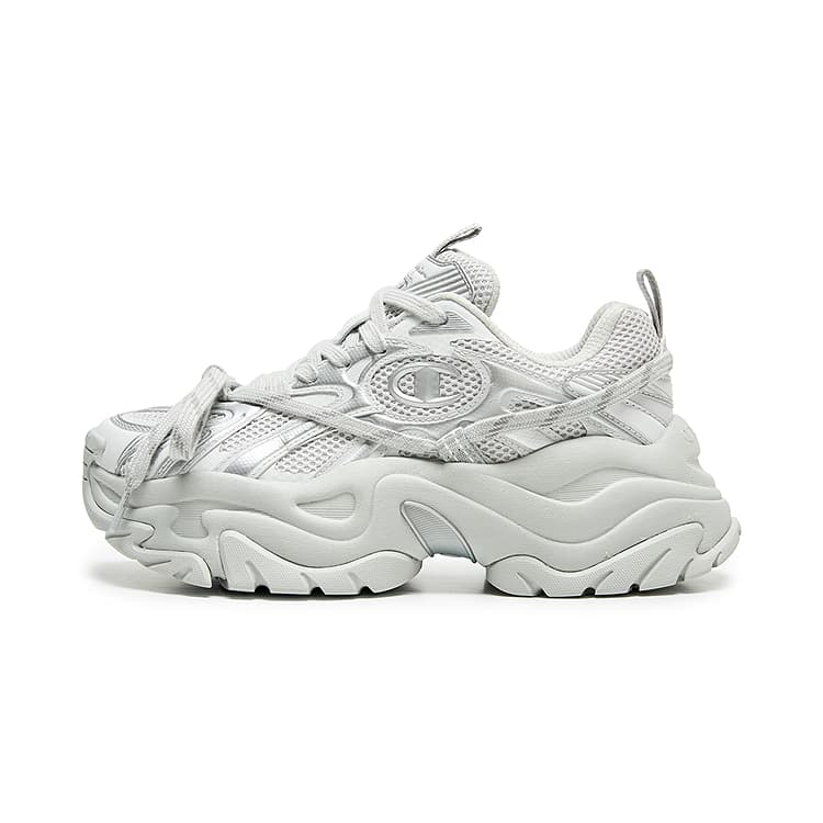 Кроссовки Champion Chunky Sneakers Low Top Photonic Gray Silver White Women's Чемпион Чонки Кроссовки Низкие Топ Фотонический Серый Серебряный Белый Женский - изображение 1