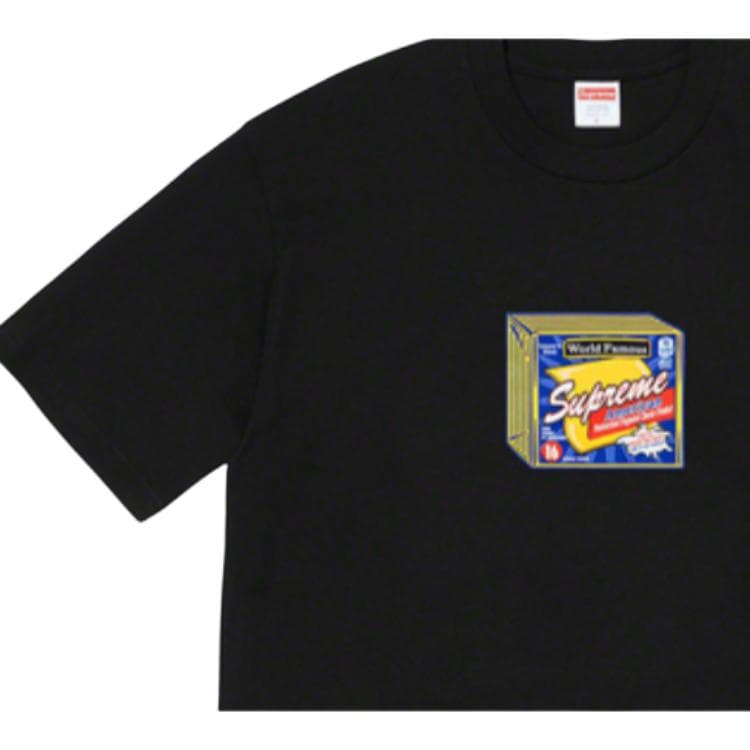 Футболка Supreme Cheese Tee Black - изображение 4