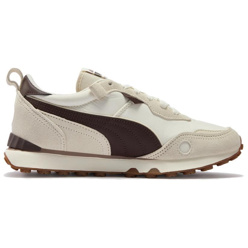 Кроссовки PUMA Rider FV Повседневная обувь Снег Шоколадно-коричневый Теплый белый Унисекс - изображение 2