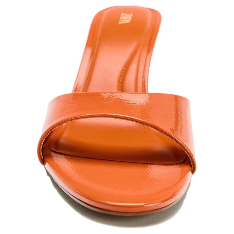Сандалии ZARA Шлепанцы Orange Женские - изображение 4