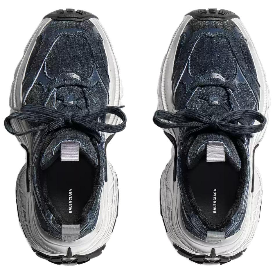 Кроссовки Balenciaga 6XL массивные кроссовки Low Top синий с белой надписью мужской - изображение 3