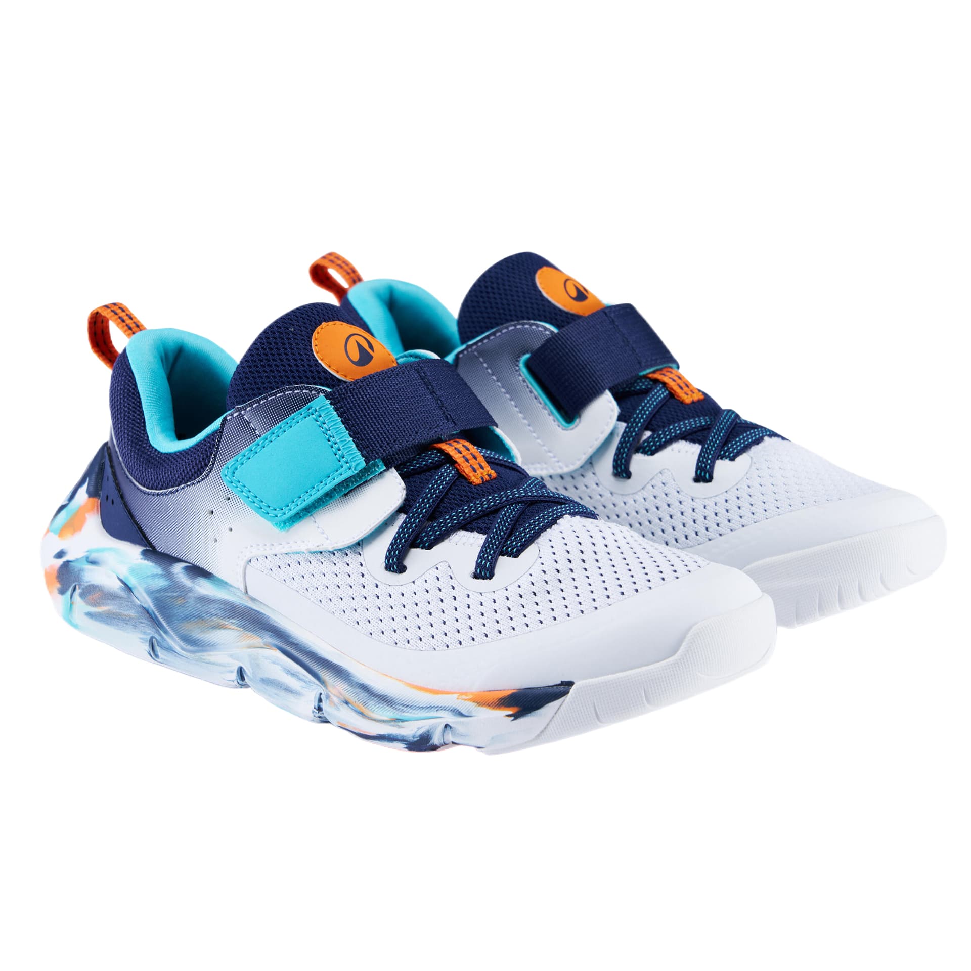 DECATHLON Детские тренировочные кроссовки Low Топ Снег Темно-синий Лазурный синий Kids - изображение 2