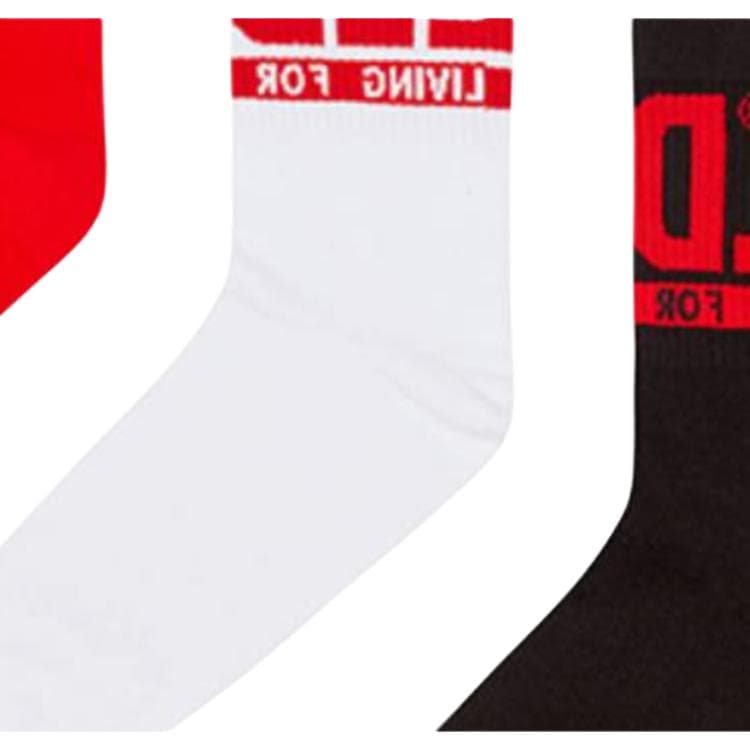 Носки DIESEL Носки Crew Унисекс упаковка из 3 пар - изображение 4