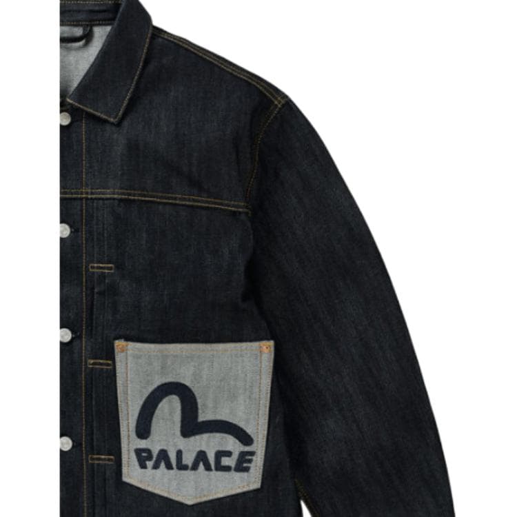 Джинсовая куртка PALACE EVISU PALACE x EVISU SS26 DROP8 - изображение 7