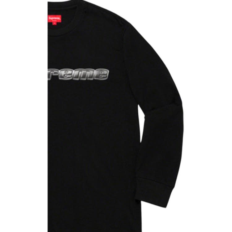 Худи Supreme FW19 Week 3 Chrome Logo LS Top logo - изображение 5
